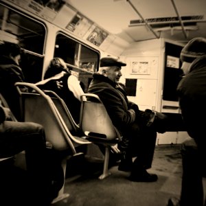 Talking Men in the Tram
