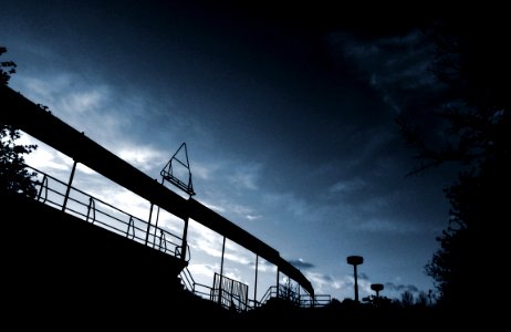 Abandoned Stadium Silhouette 1
