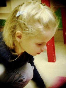 Little Girl Playing