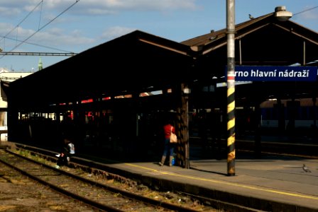 Sony Alpha A230 with Helios-44-2 - Train Station - Light and Shadow