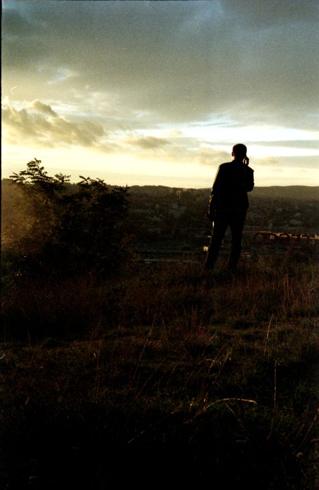 Kiev 4 - New Scan - Man Observing a Sunset