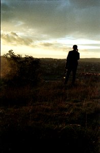Kiev 4 - New Scan - Man Observing a Sunset