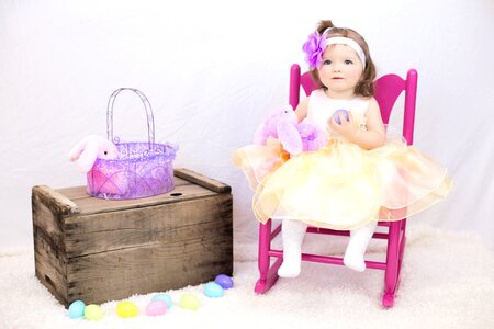 Girl toddler basket