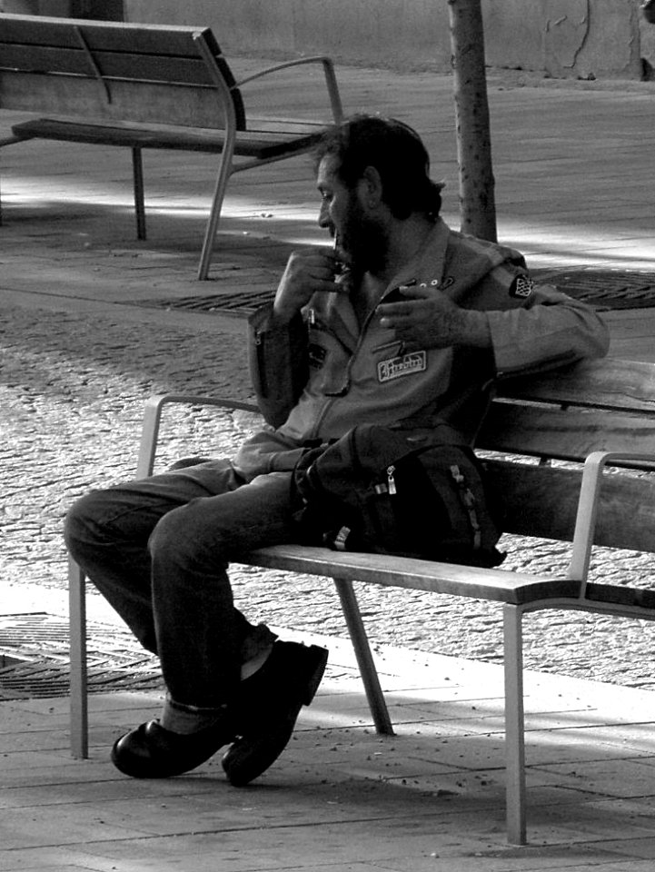 Another Candid Man on the Bench
