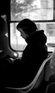 Kiev 4 + Helios 103 - Girl in the Tram