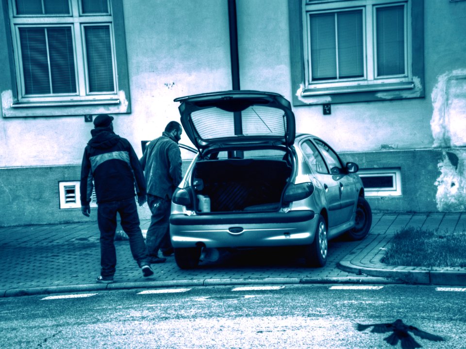 Men Repairing a Car 2 photo