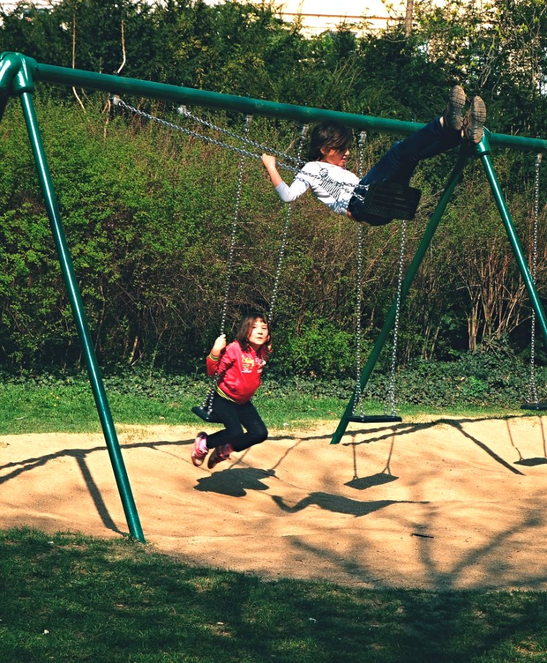 Children on Swings 3