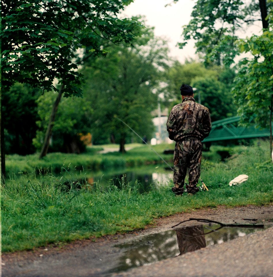 Pentacon Six + MC Biometar 2,8/120 - Fisherman at Svitava River 3