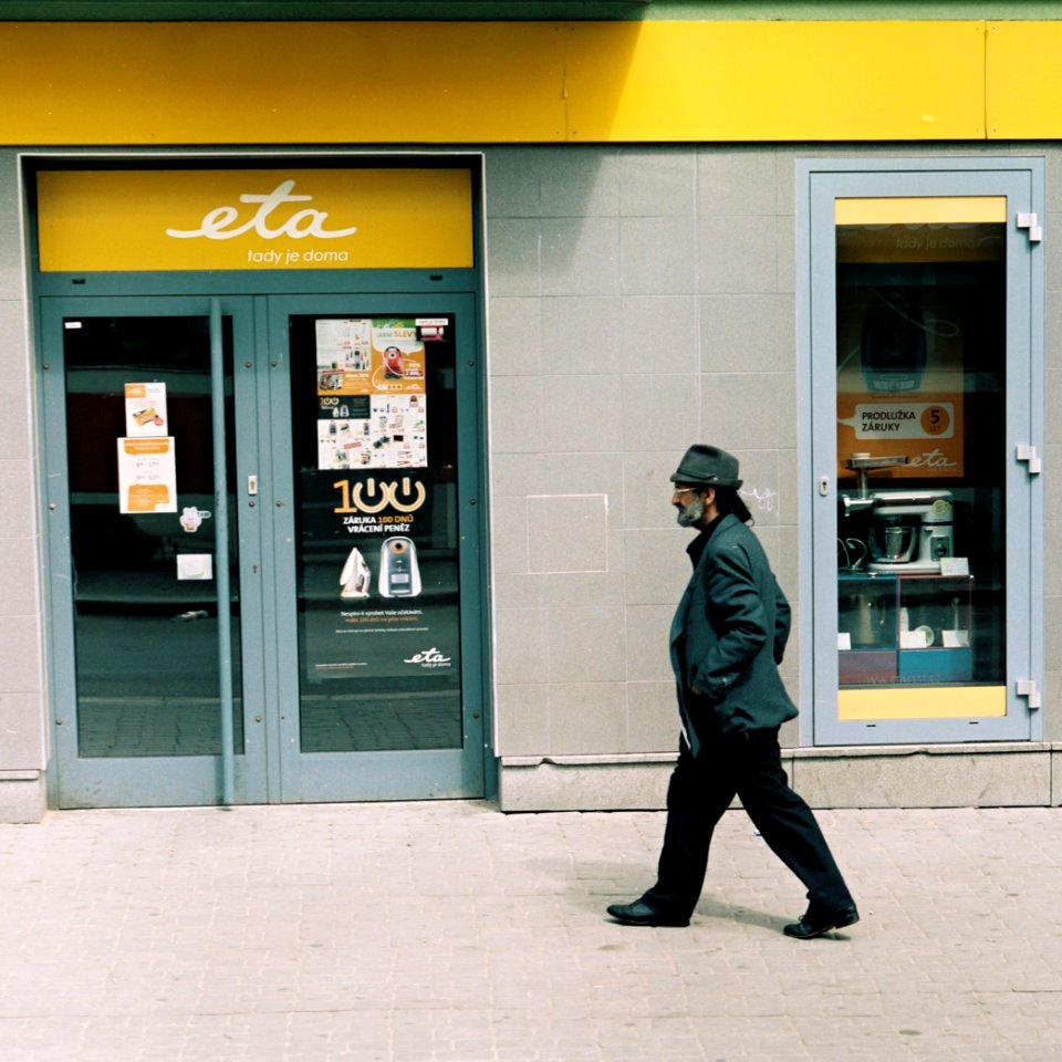 Pentacon Six + MC Biometar 2,8/120 - Man on Cejl Street