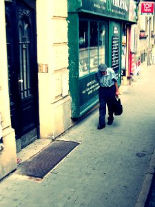 Old Man on the Street photo