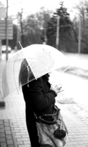 Praktica BC1 - Woman with Transparent Umbrella photo