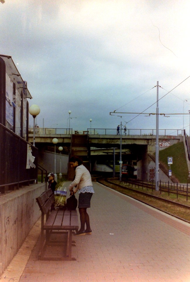 Kiev 4 - People at Tram Stop