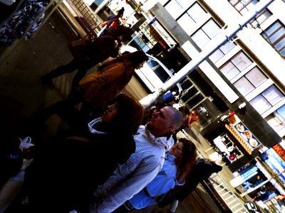 People Entering the Tram