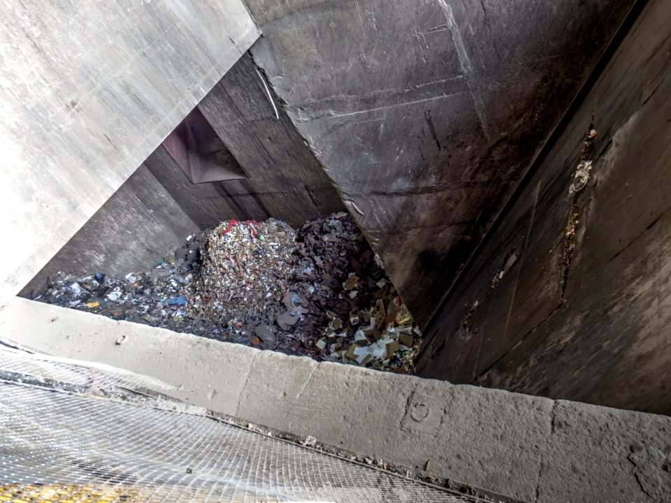 Pit with Waste in Incineration Plant