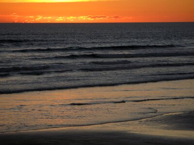 New zealand orange sky photo