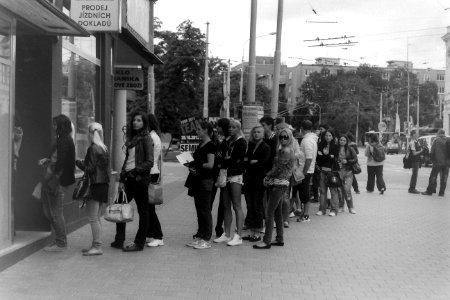 Kiev 4 - Students in Queue for Monthly Season Tickets 3