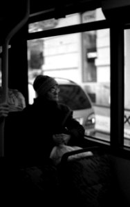 Praktica BC1 - Old Lady in the Bus photo