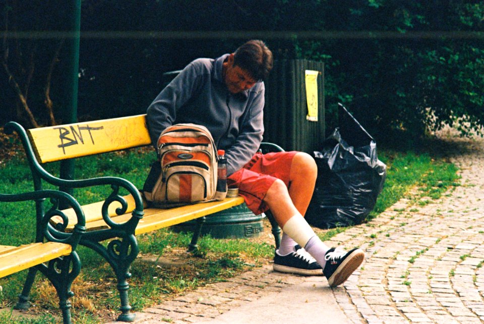 Kiev 4 + Jupiter-12 35/2,8 - Park Bench Scene 3