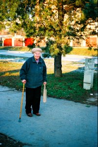Canon Rebel XS - Old Woman and a Tree