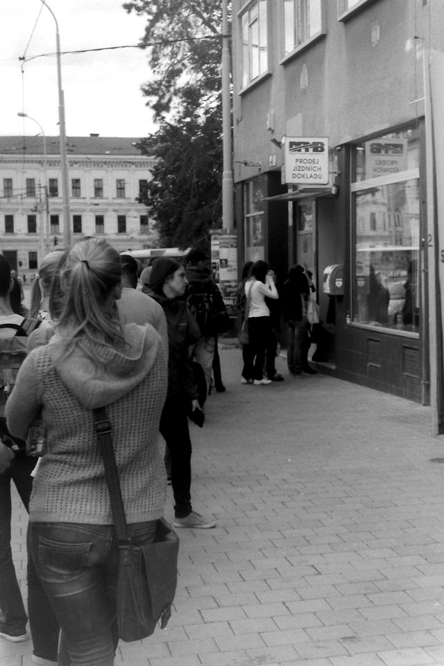 Kiev 4 - Students in Queue for Monthly Season Tickets 2