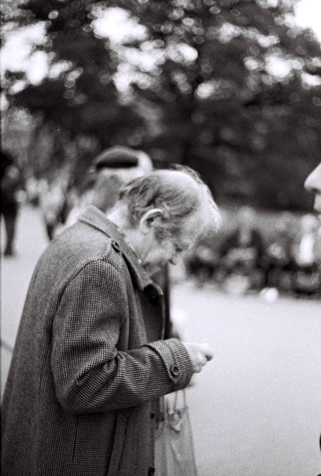 Praktica BC1 - Old Man at Communist Rally 1