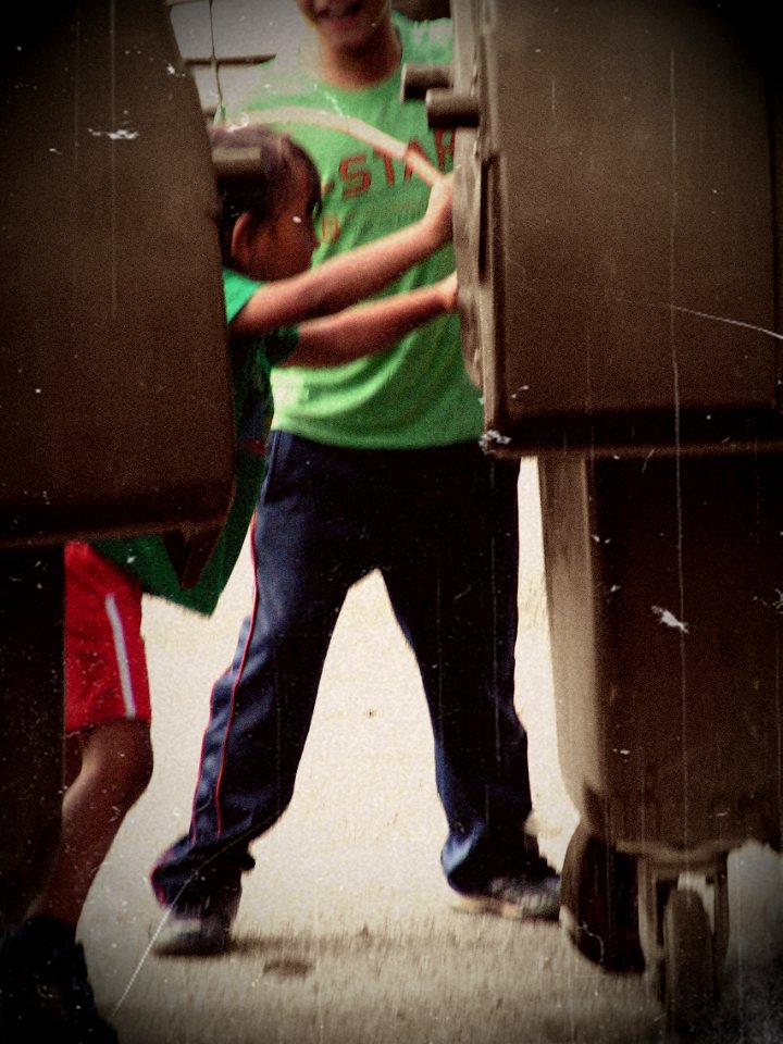 Romany Boys Playing