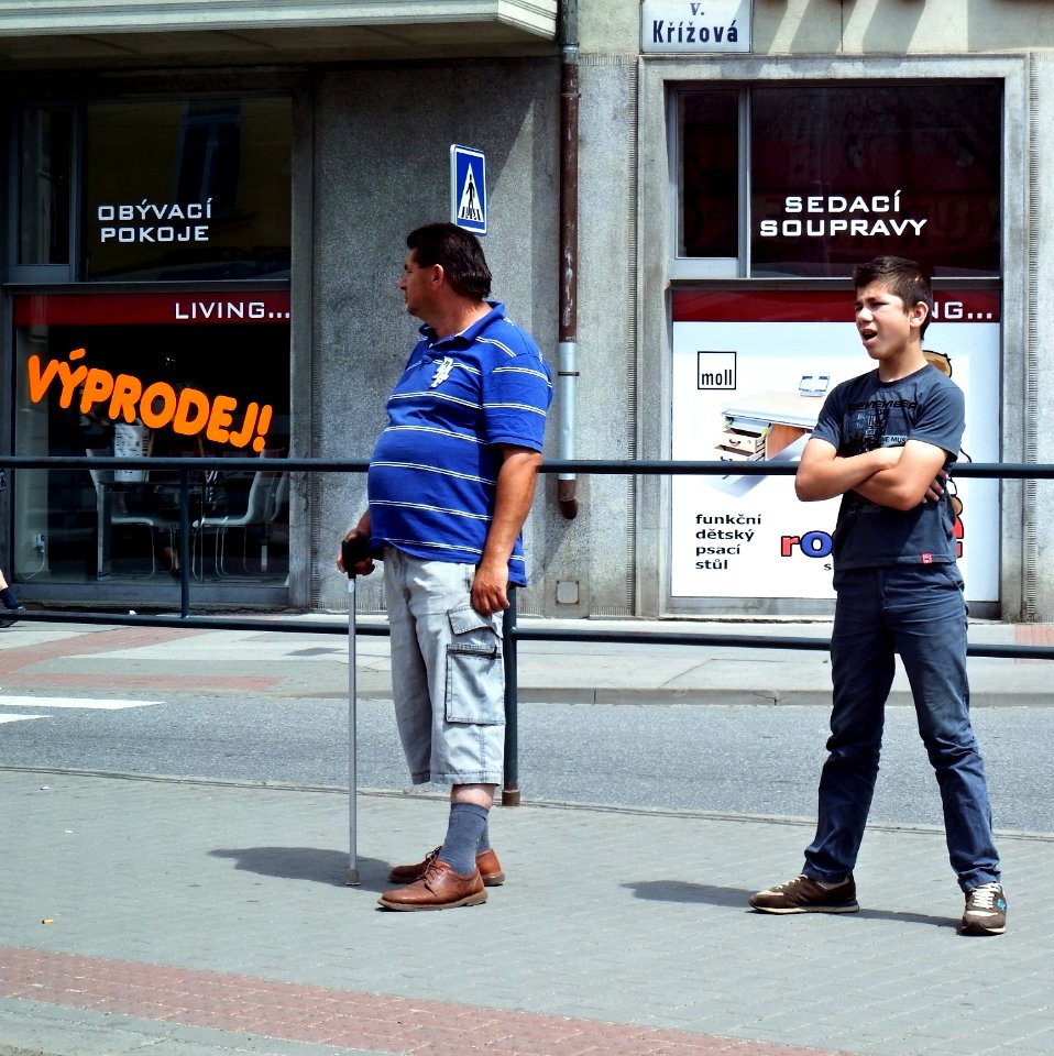 Of Man and Boy at Tram Stop 2