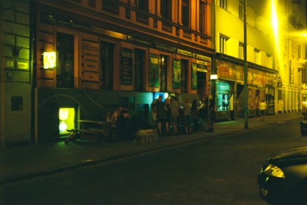 Café at Night (redscale film)