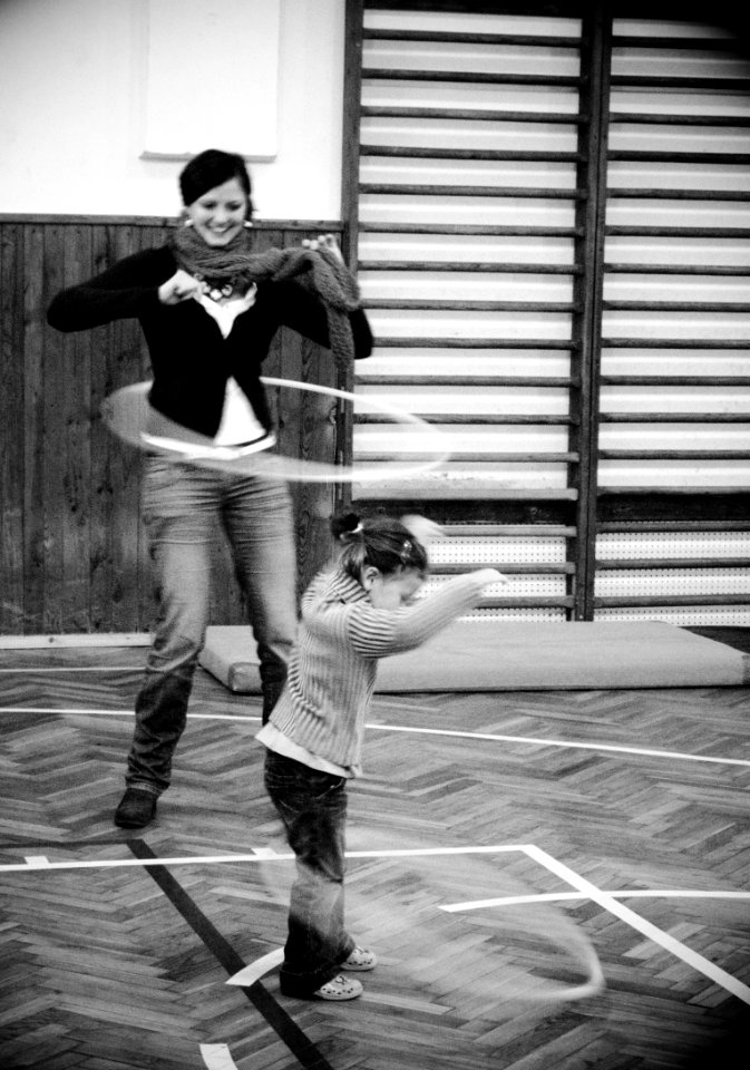 Hula hoop (B&W version)