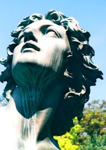 FED-5V - Statue of Trade in Lužánky Park - Detail