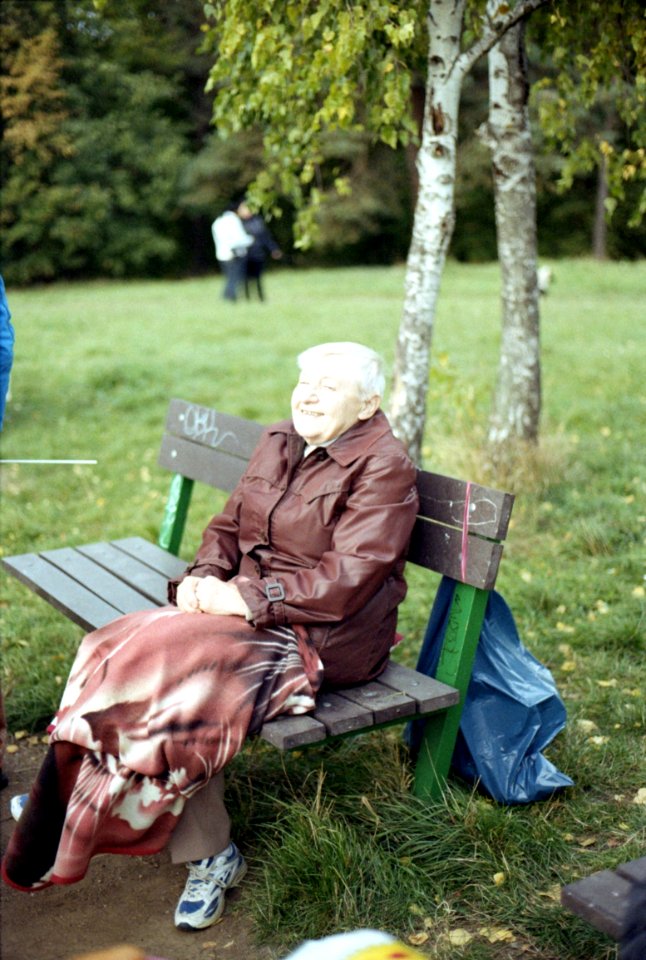 Canon Rebel XS- New Scan - Old Woman at Communist rally