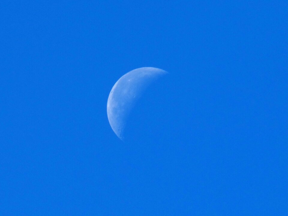 Day blue sky moon day