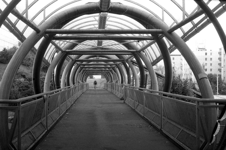 Kiev 4 + Helios-103 - Footbridge in Bohunice 2