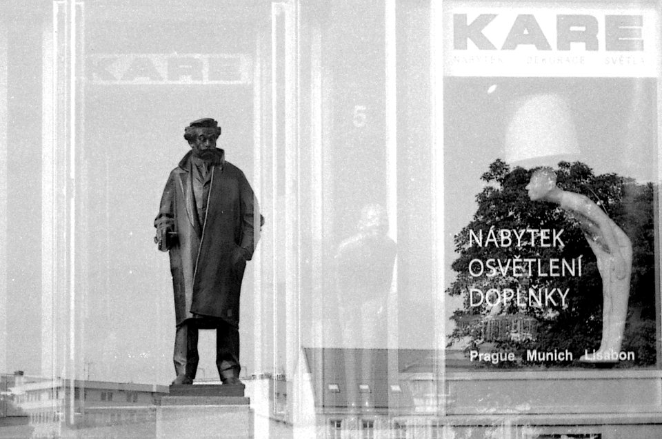 Smena 8M - Janáček Looking at a Servant (double exposure)