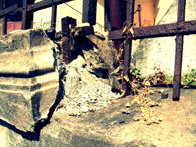 Decaying Concrete Wall