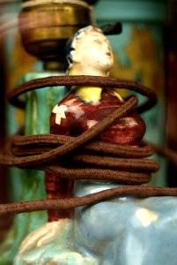 Sony Alpha A230 with Industar-61 L/Z - Bondage in Antique Shop Window