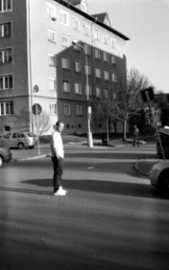 Zorki 4 + Industar-61 L/D - Smiling Man Looking Towards Sunset 2