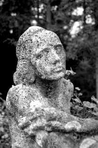 Kiev 4 + Jupiter-8M 53/2 - Statue of Mother with Child in Bohunice Hospital 2