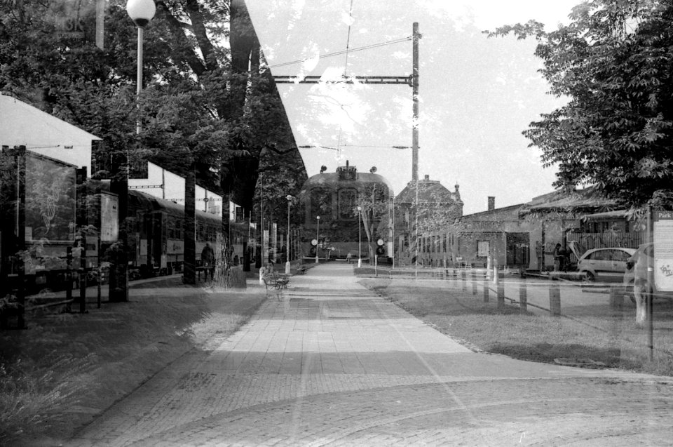 Smena 8M - Park Station (double exposure)