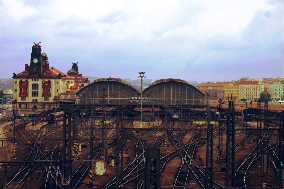 Train station city railway