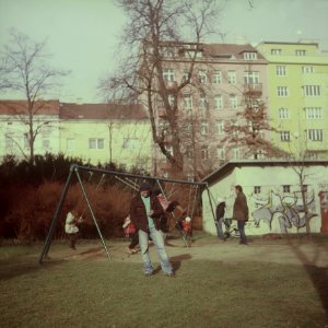 Flexaret 3a - Children on Swings in the Park 1
