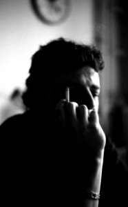 Canon Rebel XS - My Brother with Cigarette