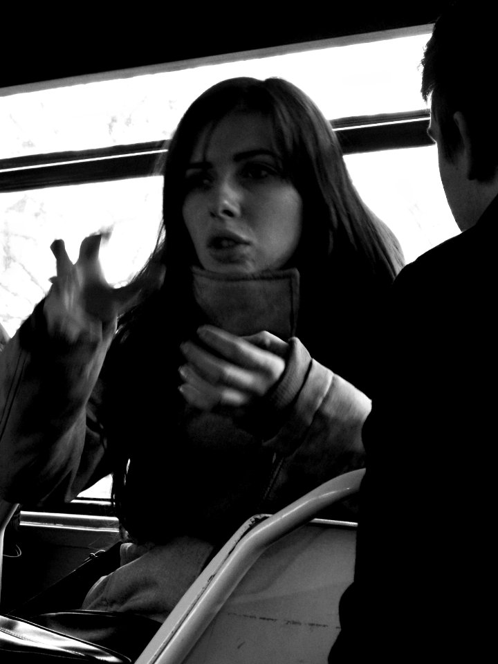 Young Woman Explaining Something