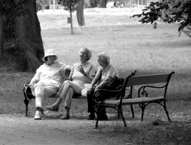 Elderly Ladies in Park photo