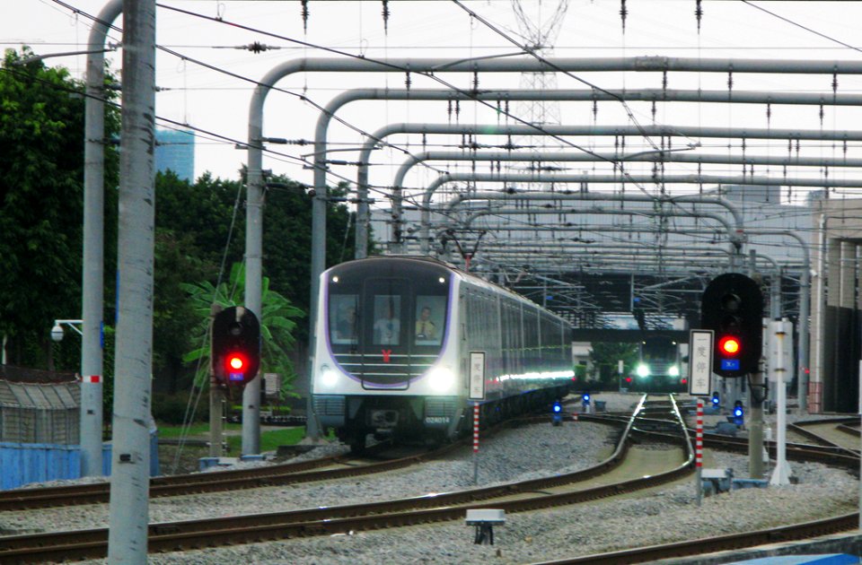 Depot of Line 2 , Canton Metro China.