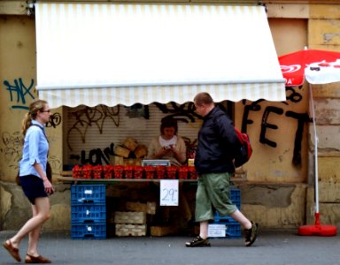 Strawberry Vendor on the Křenová Street