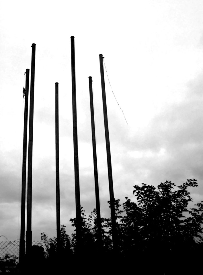 Rusty Flagpoles