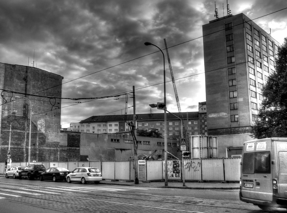 Demolition Site at Dusk