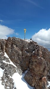 Cross zugspitze massif mountains photo