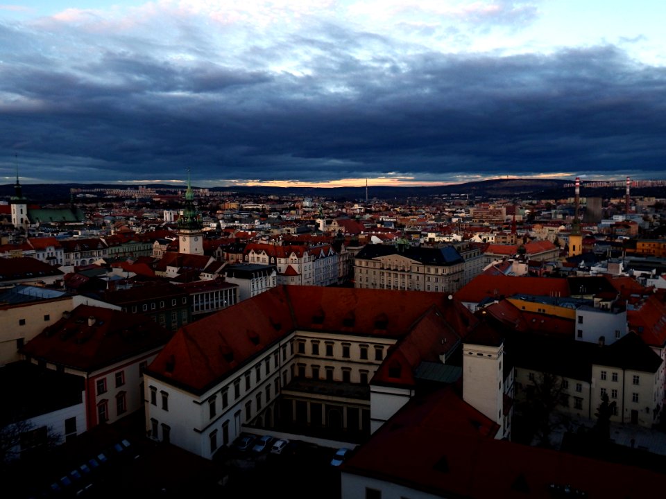Scape of Historical Center of Brno at Sunset 2